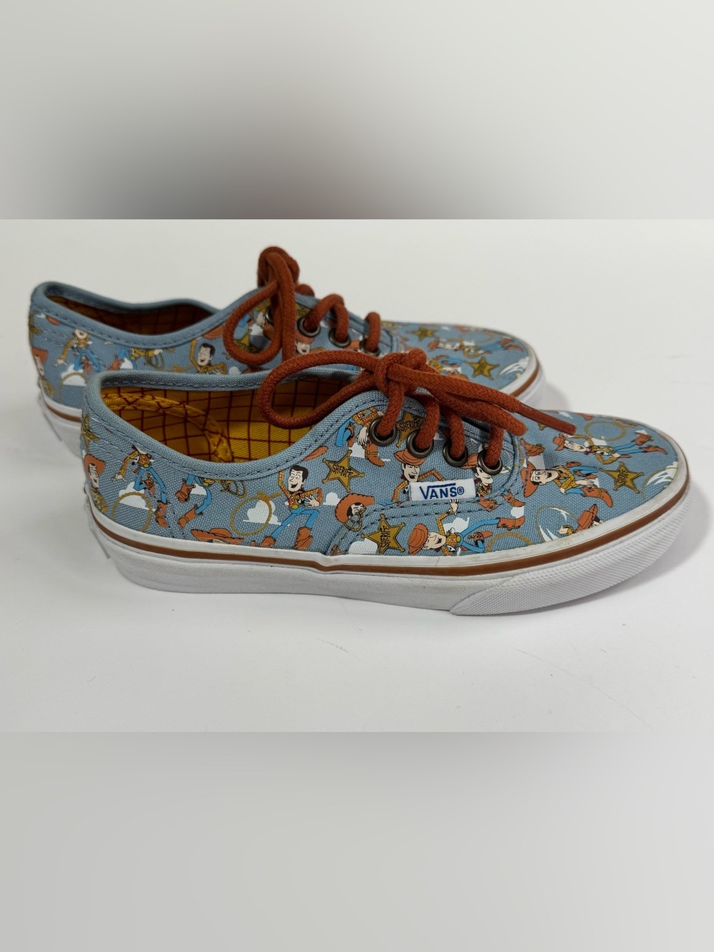 Disney Pixar Toy Story Woody Vans Toddler Size 12.5 Sneakers